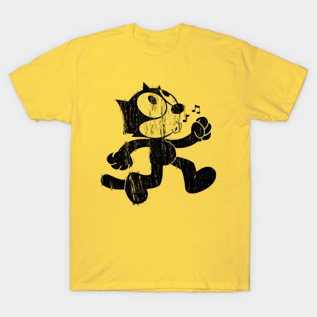 Felix The Cat - Retro Faded Design T-Shirt by AION